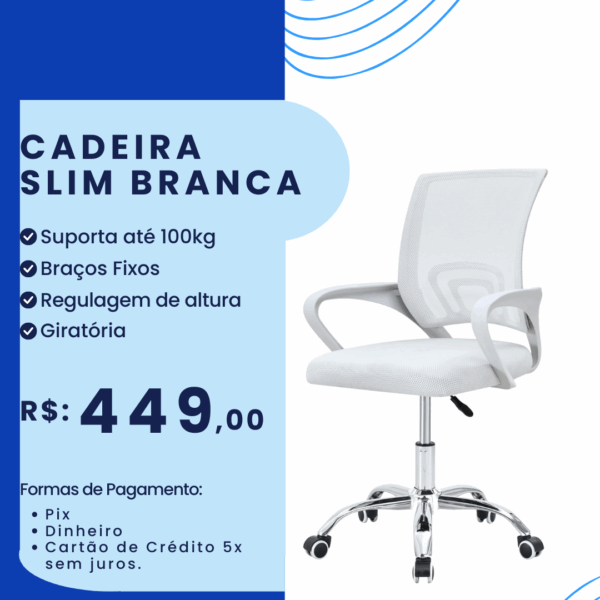 Cadeira Slim Branca