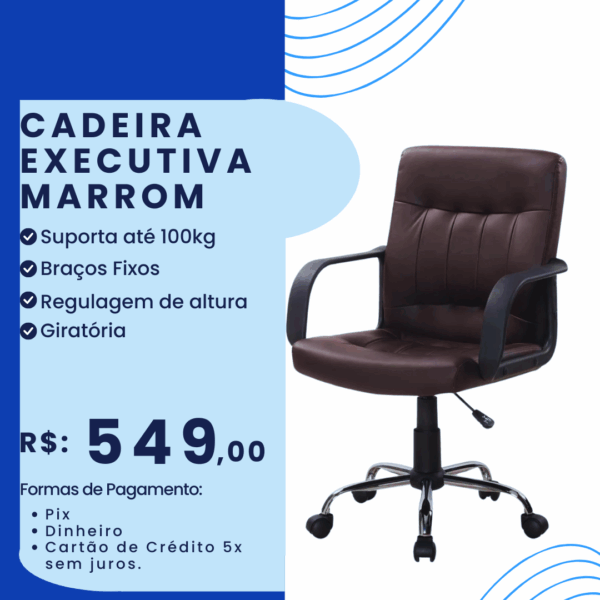 Cadeira Executiva Marrom