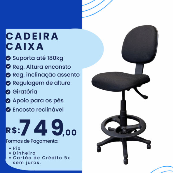 Cadeira de Caixa/Balcão