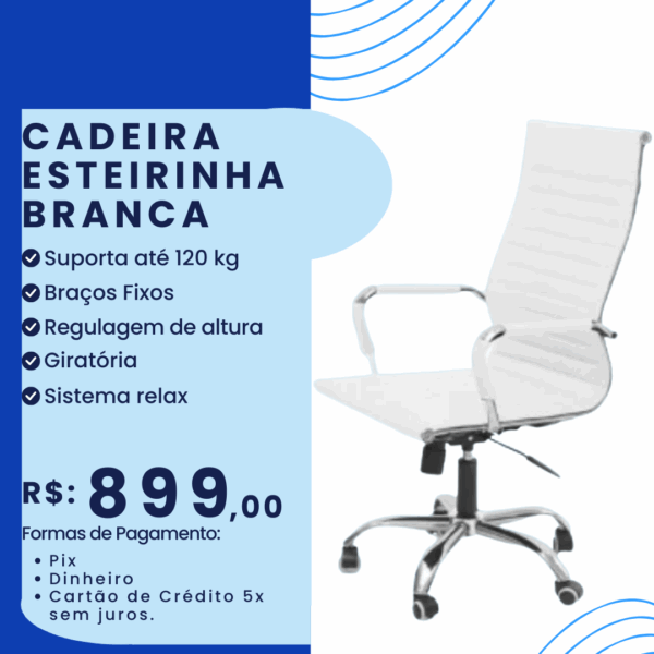 Cadeira Esteirinha Branca